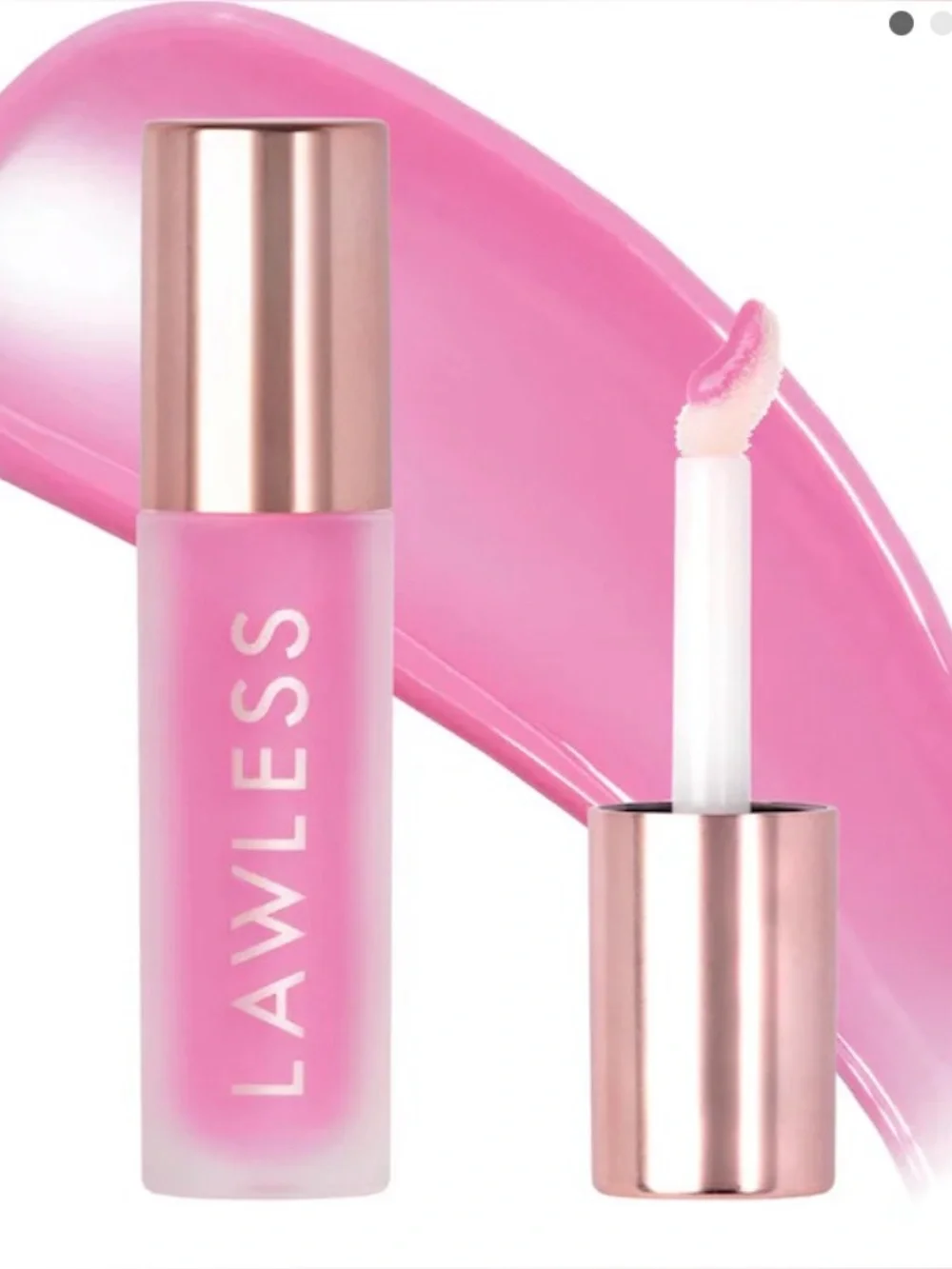 LAWLESS forget the filler lip plumping line smoothing gloss strawberry popsicle